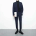 Bộ đồ Dongdaemun phù hợp với nam Slim Hàn Quốc đôi ngực Anh giản dị nhỏ phù hợp với áo khoác xu hướng đẹp trai - Suit phù hợp bộ vest nam Suit phù hợp
