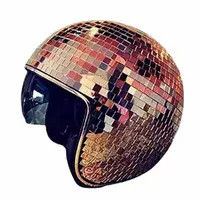 Disco Ball Hat Decorative Cap With Retractable Sunshade 70s