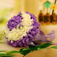 Фиолетовый и белый букет в стиле PE