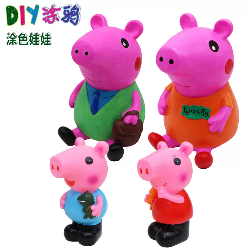 Кукла, раскраска, размалёванная игрушка пластик, DIY, детское ручное diy, копилка