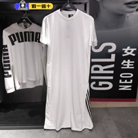 Adidas, летнее трикотажное спортивное платье с круглым воротником, коллекция 2023, короткий рукав