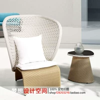 Wicker ghế cà phê bàn ​​ba mảnh sáng tạo mây nội thất ngoài trời giải trí ngoài trời ban công bàn mây và ghế mô hình phòng mây ghế - Bàn ghế ngoài trời / sân ghế sắt cafe ngoài trời