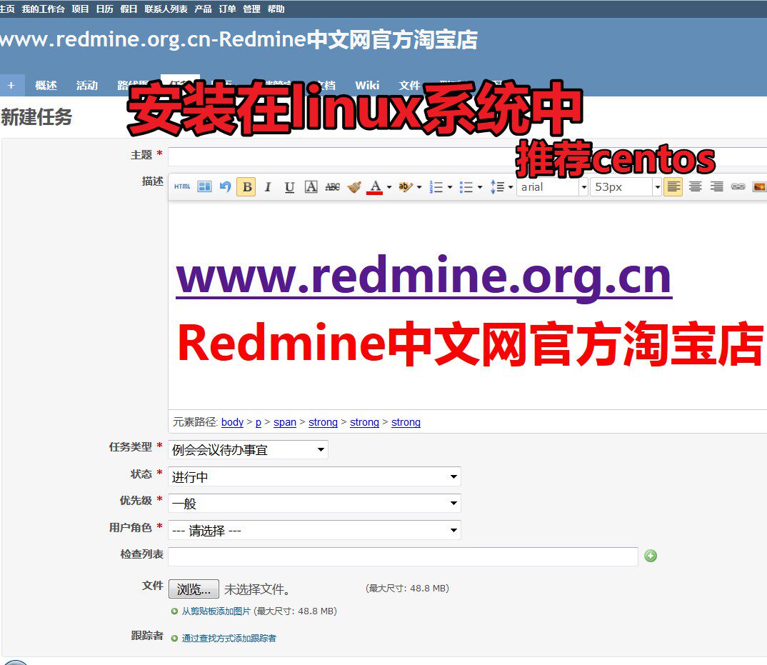 新 Redmine中文增强版v4 0 4 带1年技术支持 Linux服务器 淘宝网