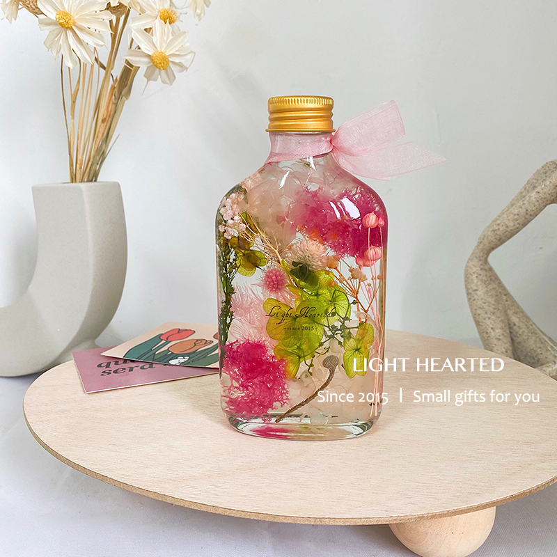 Beauty Beauty 200MlImmortal flower  Dried flower Botany specimen float bottle 520 lover mother festival gift confidante Birthday gift