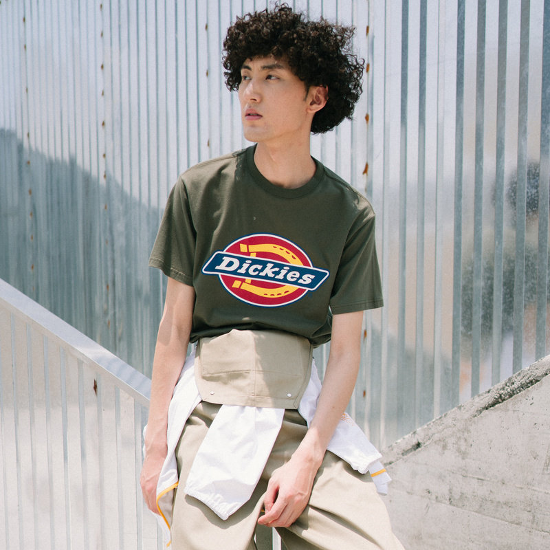 dickies多色logo印花短袖t恤