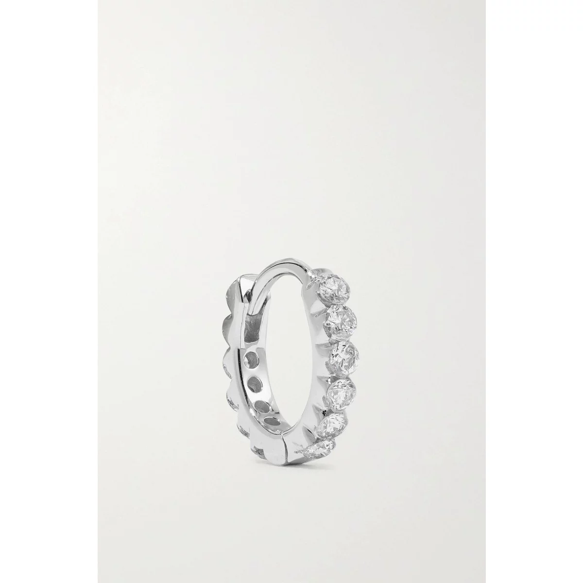 [Без НДС покупка Maria Tash Eternity 18K золотое одиночное серьги 65 мм роскошь]