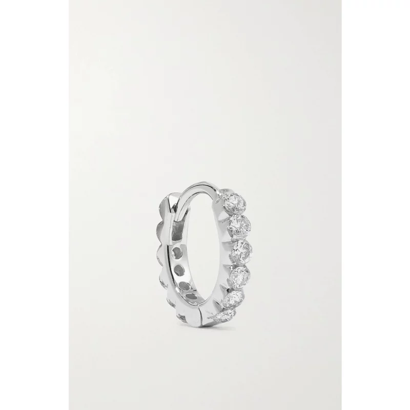 [Без НДС покупка Maria Tash Eternity 18K золотое одиночное серьги 65 мм роскошь]