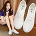 Hoang dã cơ bản giày trắng nữ Hàn Quốc giày vải mùa hè thở giày thường giày sinh viên chic trắng giày phụ nữ Plimsolls