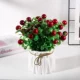 Геометрический белый горшок+большие фрукты красный