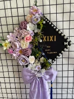 Сиреневый набор материалов, клей-пистолет, широкая цветовая палитра