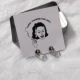 Серебряное ухо игла одна пара