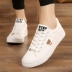 Giày đôi nữ, giày vải nam, giày thể thao đế bằng dành cho học sinh, phiên bản Hàn Quốc phong cách xuân thu 2023, giày trắng buộc dây đa năng giầy bánh mì nữ Plimsolls