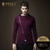 PINLI phong cách mùa thu mỏng áo len nam áo thun S163310313 Hàng dệt kim