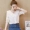 Mùa hè thanh lịch ngắn tay t- shirt ren đầu 2018 làn sóng mới Hàn Quốc phiên bản của siêu thần tính khí ngọt nước ngoài áo thun voan áo phông trắng