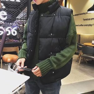 Vest nam mùa thu và mùa đông mới của Hàn Quốc phiên bản của xu hướng tự trồng đẹp trai mùa đông vest ấm xuống bông vest nam áo khoác