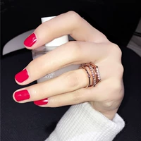 Модное универсальное кольцо, аксессуар с цирконом, японские и корейские, простой и элегантный дизайн, в корейском стиле, микроинкрустация, на указательный палец