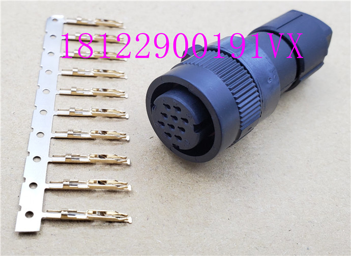 10 Core Straight Headfanuc  A06B-6114-K204 # S servo motor  Encoder line Connector / JAE10 core Plug