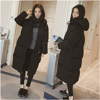 Chống mùa sang trọng Hàn Quốc phiên bản của xuống bông quần áo phụ nữ áo khoác mùa đông bông áo khoác trên đầu gối bánh mì quần áo vài bông của phụ nữ phần dài áo phao nữ đẹp 2020
