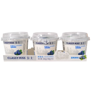 Cass Фруктовая свежая пахта со вкусом черники 100 г * 3 шт./компл.