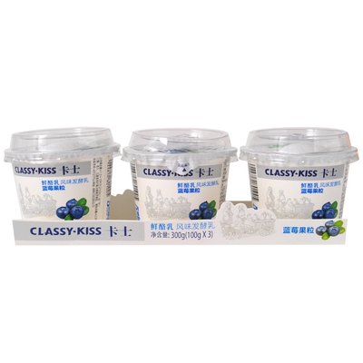 Cass Фруктовая свежая пахта со вкусом черники 100 г * 3 шт./компл.