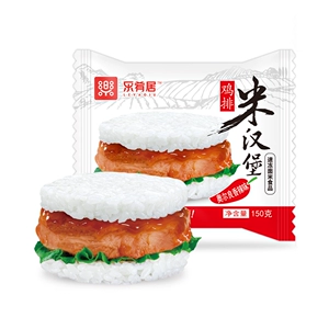 [乐肴居 鸡排米汉堡（奥尔良香辣味）150g]