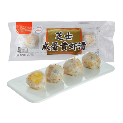 [【盒马火锅X安佳】芝士咸蛋黄虾滑80g]