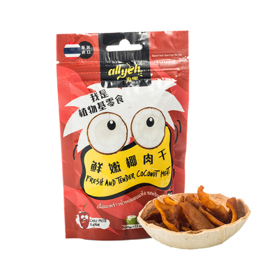 Allyeh/AO Coconut Fresh и вяленый кокосовый острый соус 30G импортирован из Таиланда