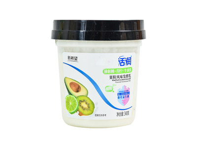 Йогурт Qinpai нежирный со вкусом авокадо, лайма и киви 340г