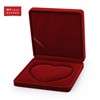 Rounded corner square pearl suit box all -time jujube red
