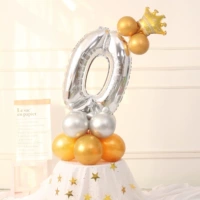 Серебряные цифровые колонны 0