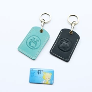 Da mini bus thẻ bảo vệ bìa da mini cộng đồng kiểm soát truy cập thẻ set Hồng Kông Bạch Tuộc bộ keychain