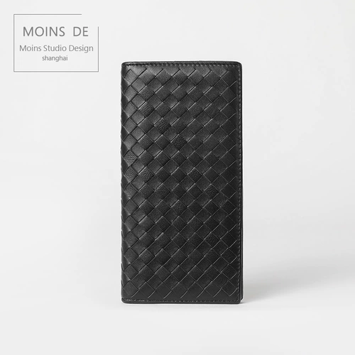 MOINS DE Плетеный длинный короткий бумажник с молнией, ультратонкая сумка с петлей на руку, 2019