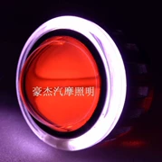 Wuyang Honda Jiaying Đèn pha hội Sửa đổi không phá hủy Ống kính đôi Ánh sáng đôi mắt thiên thần Mắt quỷ Xenon Light - Đèn HID xe máy