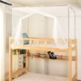 Bên mở và mở với mái chống bụi, lưới chống muỗi sinh viên giường tầng giường đơn giường đơn đặc biệt mùa hè đôi phong cách mới - Lưới chống muỗi màn lưới