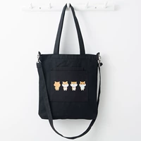 Двойные карманы черного хомяка