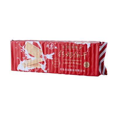 Печенье Qingshi молочное с хитозаном, олигосахаридом кальция, 170 г/пакет