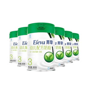 [雅培Eleva菁智有机幼儿配方奶粉3段 900g*6罐/箱]