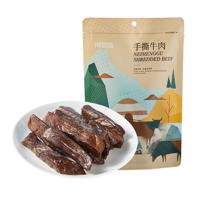 [1号牧场手撕牛肉（原味）158g/袋]