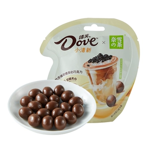 Dove Little Fresh с коричневым сахаром и жемчугом, со вкусом чая и молока, помадка-сэндвич, шоколад, 30 г/пакет