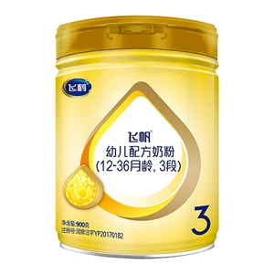 [飞鹤飞帆幼儿配方奶粉3段900g/桶]
