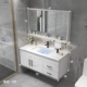 2022 mới tủ phòng tắm kết hợp sứ rửa tay rửa tay tủ tấm đá mặt bàn tùy chỉnh tủ gương lưu vực gương treo tường trang trí