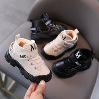Мягкая удерживающая тепло зимняя спортивная обувь для мальчиков, кроссовки, 2020, в корейском стиле, мягкая подошва