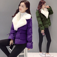 Áo khoác ngắn nữ 2018 mới mùa đông áo khoác nhỏ học sinh Hàn Quốc phiên bản ngắn trang trí body ngắn hoang dã áo phao dài nữ