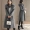 Áo len nữ phần dài 2018 Hàn Quốc phiên bản của mùa thu và mùa đông kích thước lớn dày eo trên lớn cổ áo len lông thủy triều áo dạ tweed dáng dài