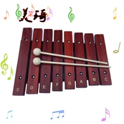 Khuyến mại Khuyến mại Orff Bộ gõ Trẻ em Dạy học sớm Đồ chơi âm nhạc 8 Âm thanh Xylophone đỏ