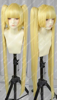 taobao agent Lu Family!AKB0048 A friendly song noble golden face three -headed head+double tiger card COS wig
