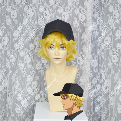 taobao agent Work cell killer T cell noble gold new version fluffy explosion men's short hair cosplay wig