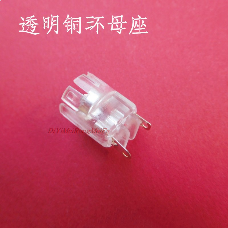 Transparent BaseHair Salon Studio  modelling Electric winding rod Electric splint parts 360 degrees rotate power cord Mother seat PVC Copper ring