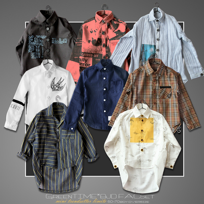 taobao agent 【GreenTime*】 2019SS 1/3BJD Uncle Oversize series shirt
