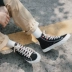 Giày vải trắng Guque nam cao giúp học sinh Phiên bản Hàn Quốc của xu hướng giày nam bình thường Giày thủy triều mùa hè Giày cao gót nam - Plimsolls Plimsolls